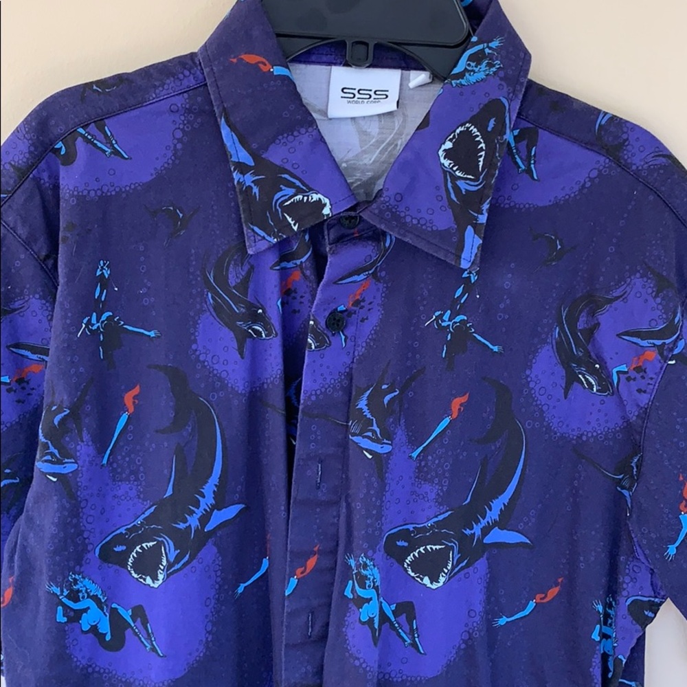 Graphic Print Jaws SSS World Corp shirt